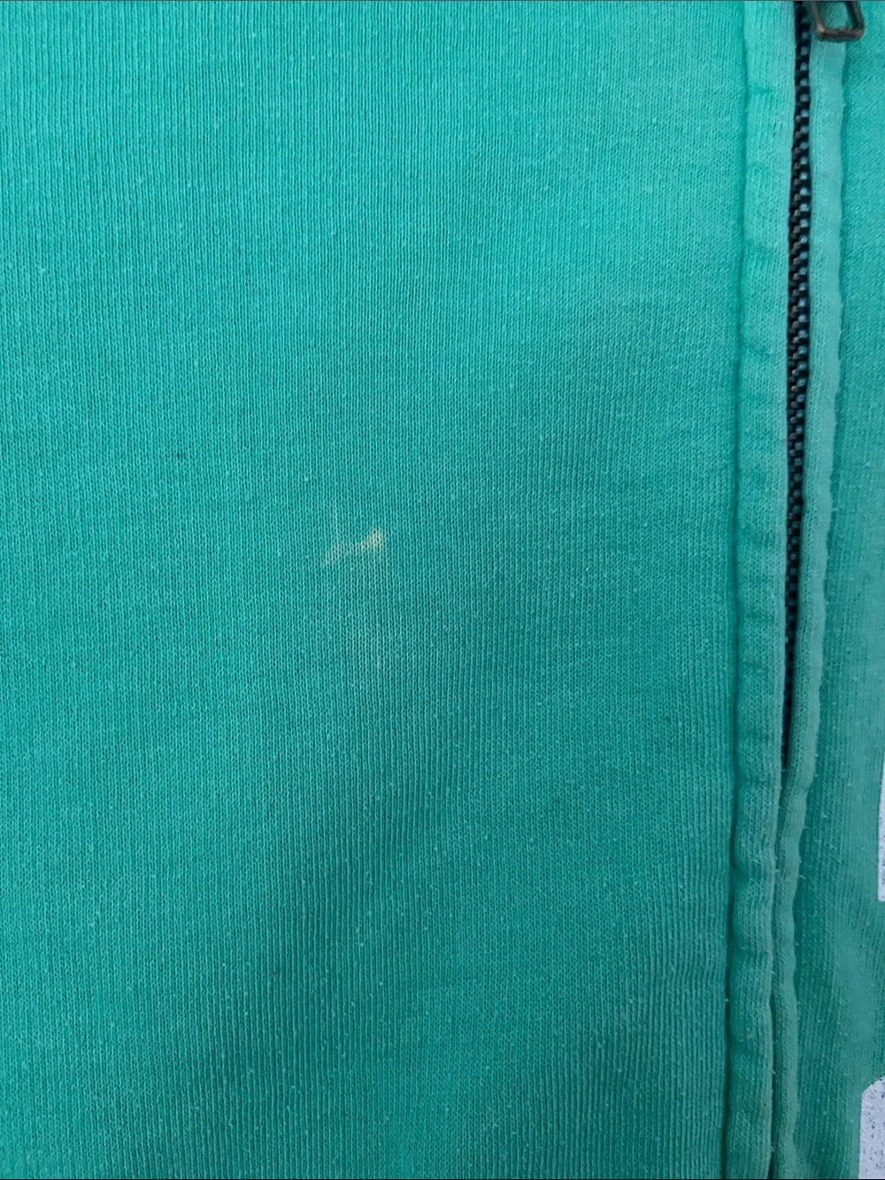 PINK Victoria's Secret Mint Green Zip Hoodie with Vintage Lettering - Picture 2 of 6
